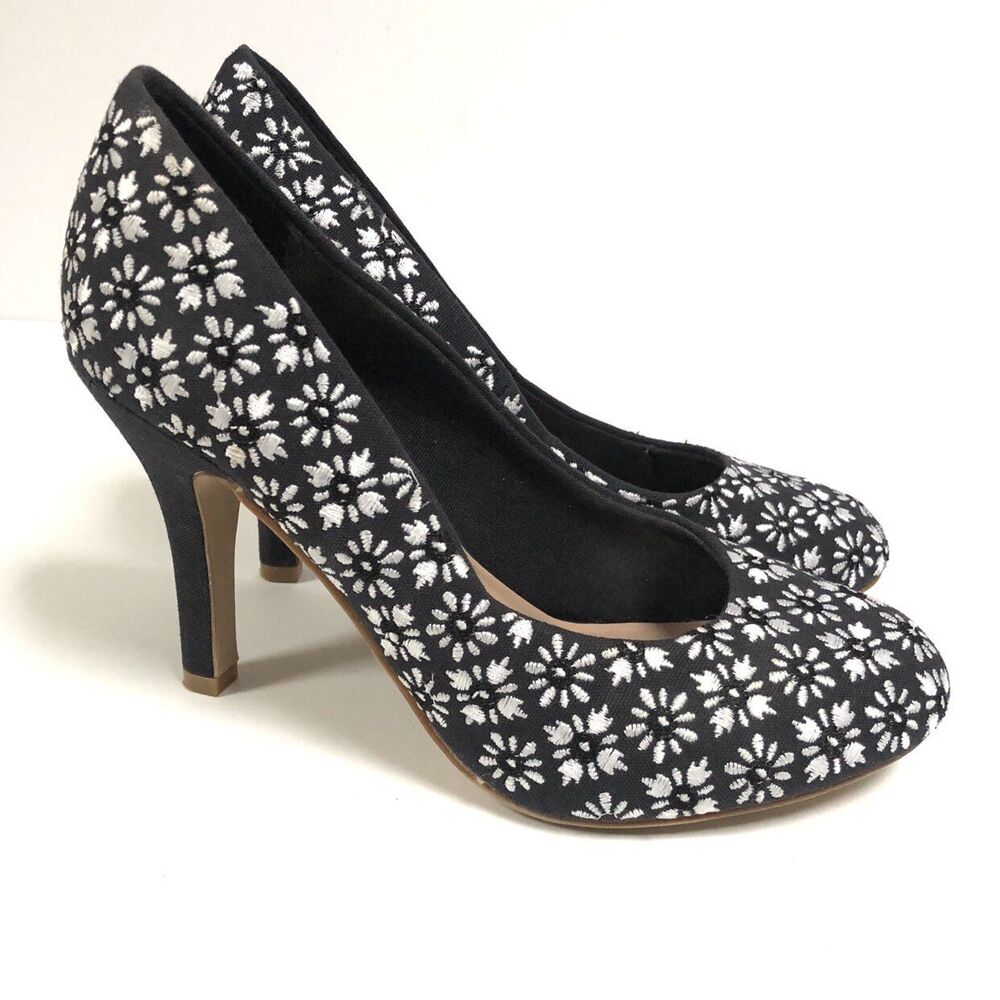 Kelly & Katie Womens 8.5 Coderno Pumps Embroidered, Heels, Floral, Stiletto